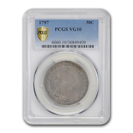 1797 Draped Bust Half Dollar VG-10 PCGS 1797 Draped Bust Half Dollar VG-10 PCGS
